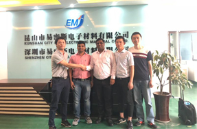 铍速8官方网站片客户来厂参观--外国客户